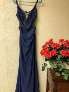 Details-Formal-Navy-Beaded-Evening-Dress-Gown-Altered-Fitted-Tailored-Design-Ready-Customer-Delivery-Long