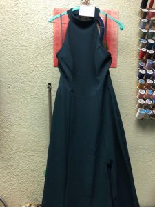Black-Dress-Sleeveless-Evening-Party-V-NeckAltered-Alteration-Fitted-Tailored-Design-Ready-Customer-Delivery